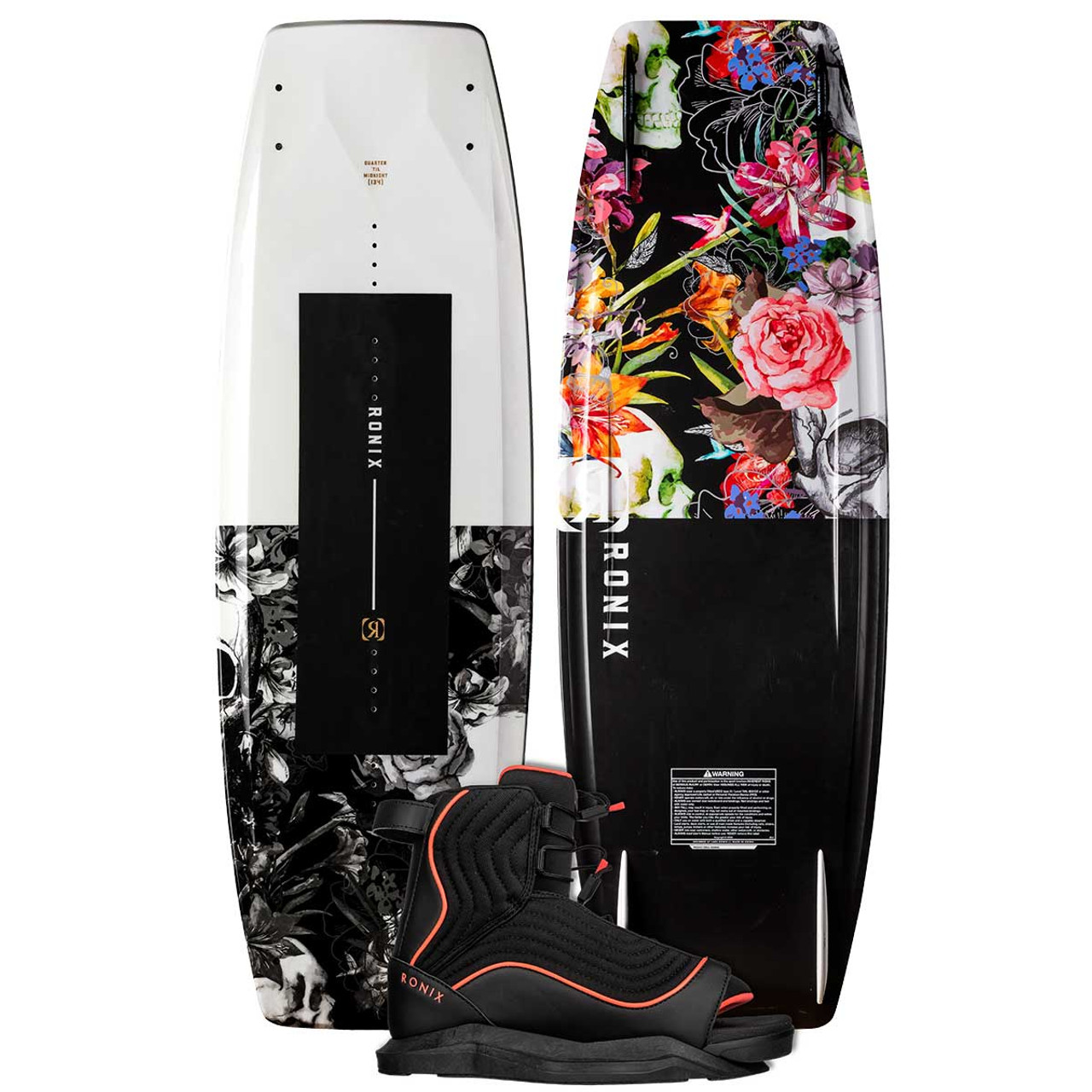 Ronix QTM Women's Wakeboard With Luxe Bindings Package | Beginner Women's Wakeboard Packages